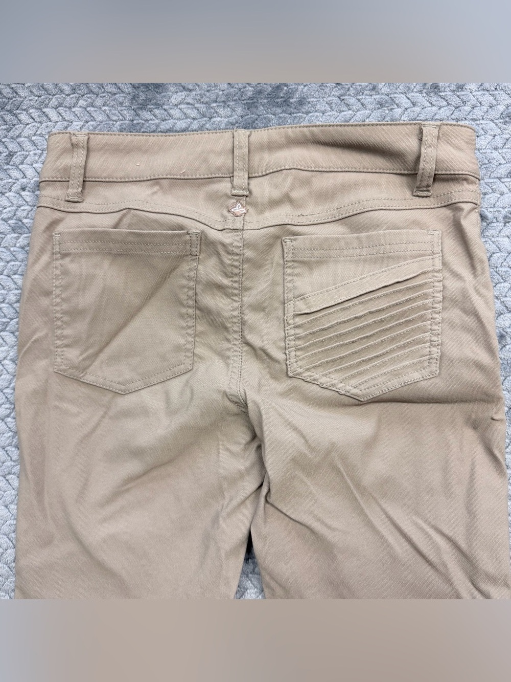 Prana Women's Kara Moto Skinny Pants - Khaki Tan Size 6 - Picture 8 of 14